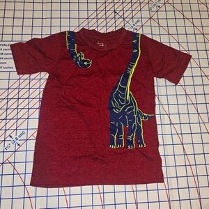 Eighty Eight Brand | 3T | Maroon Dinosaur Graphic Tee